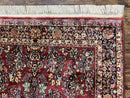 Karastan Rug 5.9 x 9 Red Sarouk