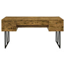 Analiese 63-inch 4-drawer Writing Desk Rustic Nutmeg