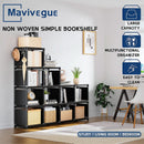 Black Twelve Cube Metal Bookcase System For Home Office
