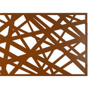 Outdoor & Indoor Privacy Screen Metal Privacy Screen 76' H×48' W, Freestanding Decorative Privacy Screen for Deck Balcony Patio, Privacy Fence Panels for Outside Lawn Garden PS117 BROWN