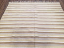 New Indian Striped Blanket, Multicolor Earthern Tones Kilim Rug, Wool Handmade South American Style Blanket, Queen Sized Bedspread 5x8 - 6x8