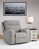Gray Power Recliner With Adjustable Comfort For Living Room