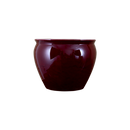 Lovecup Oxblood Red Porcelain Fishbowl Shape Vase L018