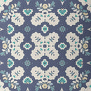 18” Glacier Blue Rose Box Indoor Outdoor Zippered Throw Pillow