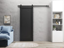 Quadro 4111 Matte Black Barn Door Slab