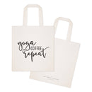 Yoga, Coffee and Repeat Gym Cotton Canvas Tote Bag