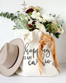 Shopping Is My Cardio Cotton Canvas Tote Bag