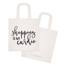 Shopping Is My Cardio Cotton Canvas Tote Bag