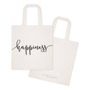 Happiness Cotton Canvas Tote Bag