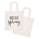 Hello Spring Cotton Canvas Tote Bag