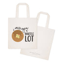 I Miss You A Waffle Lot Cotton Canvas Tote Bag