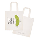 Dill With It Cotton Canvas Tote Bag