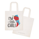 I'm A Little Chili Cotton Canvas Tote Bag