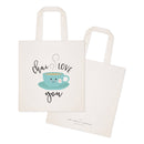 Chai Love You Cotton Canvas Tote Bag