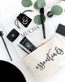 Essentials Travel Cotton Canvas Cosmetic Bag