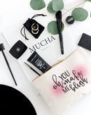 Oh You Make Me Blush Cotton Canvas Cosmetic Bag