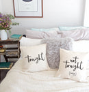 Tonight and Not Tonight Pillow Covers, 2-Pack
