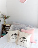 King and Queen Tonight Pillow Covers, 2-Pack