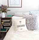 Chicago Cotton Canvas Pillow Cover