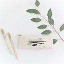 Stationery Graphic Cotton Canvas Pencil Case and Travel Pouch
