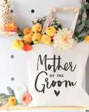 Mother of the Groom Wedding Cotton Canvas Tote Bag