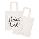 Flower Girl Wedding Cotton Canvas Tote Bag