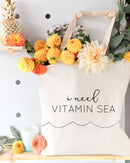 I Need Vitamin Sea Cotton Canvas Tote Bag