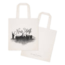New York Cityscape Cotton Canvas Tote Bag