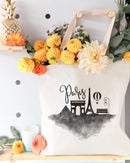 Paris Cityscape Cotton Canvas Tote Bag