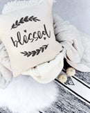 Blessed Cotton Canvas Pillow Cover