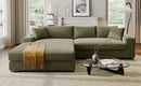 Mirod Large Sectional Sofa with Thick Cushions, and Built-in Cup Holders & Charging Ports