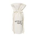 Wine Not Cotton Canvas Wine Bag