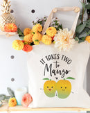 It Takes Two to Mango Cotton Canvas Tote Bag