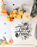 Trick or Treat Halloween Cotton Canvas Tote Bag