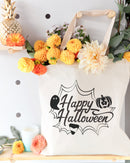 Happy Halloween Cotton Canvas Tote Bag