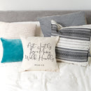 Act Justly Love Mercy Walk Humbly - Micah 6:8 Cotton Canvas Pillow Cover