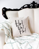 Ho! Ho! Ho! Christmas Holiday Pillow Cover