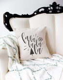 Falalalala Christmas Holiday Pillow Cover