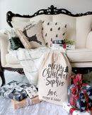 Reindeer Christmas Holiday Pillow Cover
