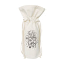 Tis the Season to Get Tipsy Christmas Cotton Canvas Wine Bag