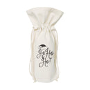 Ho Ho Ho Christmas Cotton Canvas Wine Bag
