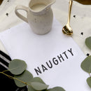 Naughty and Nice Christmas Kitchen Tea Towel, 2-Pack