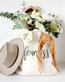 Fearless Gym Cotton Canvas Tote Bag