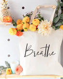 Breathe Gym Cotton Canvas Tote Bag
