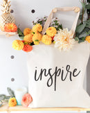 Inspire Gym Cotton Canvas Tote Bag