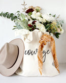 Courage Gym Cotton Canvas Tote Bag