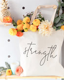 Strength Gym Cotton Canvas Tote Bag