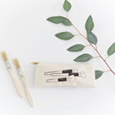 Make Up Brush Graphics Cotton Canvas Pencil Case and Travel Pouch