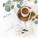 Make Up Brush Graphics Cotton Canvas Pencil Case and Travel Pouch