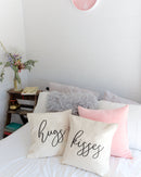 Hugs and Kisses Pillow Cover, 2 Pack